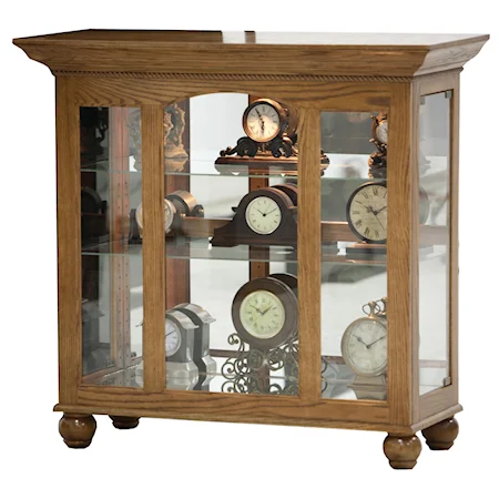 Single Arched Curio Cabinet with Side Entry